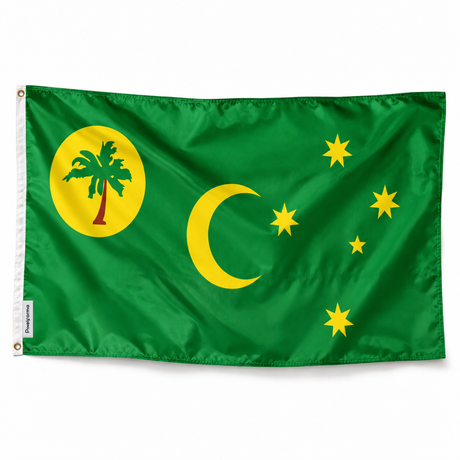 Drapeau des îles Cocos – Plusieurs Tailles – Polyester Résistant