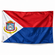 Drapeau de Saint-Martin – Plusieurs Tailles – Polyester Résistant