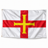 Drapeau de Guernesey – Plusieurs Tailles – Polyester Résistant — photo produit réaliste