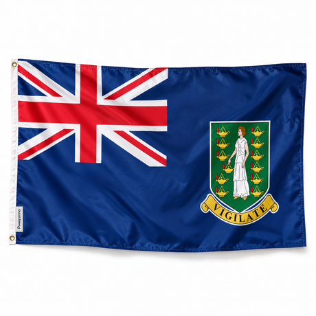 Drapeau des îles Vierges britanniques – Plusieurs Tailles – Polyester Résistant