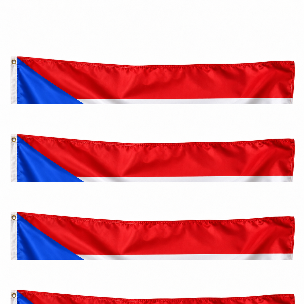Drapeau de Porto Rico – Plusieurs Tailles – Polyester Résistant — photo produit réaliste