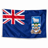 Drapeau des îles Malouines – Plusieurs Tailles – Polyester Résistant — photo produit réaliste