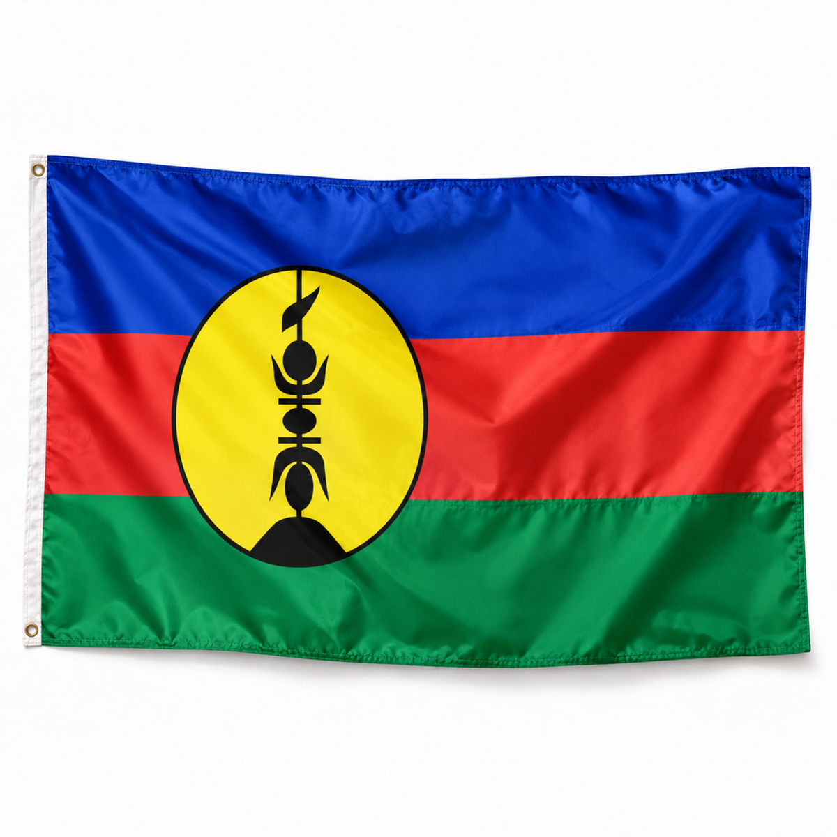 Drapeau de la Nouvelle-Calédonie – photo réaliste IA polyester 2000x2000