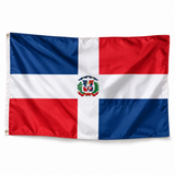 Drapeau de la République dominicaine – Plusieurs Tailles – Polyester Résistant — photo produit polyester réaliste
