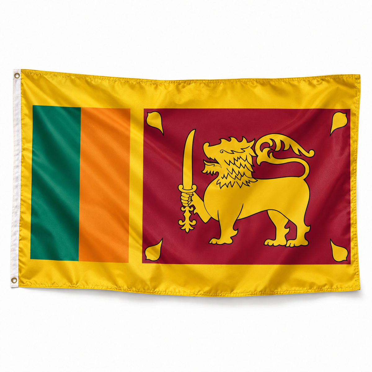 Drapeau du Sri Lanka – Plusieurs Tailles – Polyester Résistant