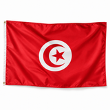 Drapeau de la Tunisie réaliste en polyester