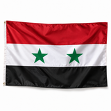 Drapeau de la Syrie réaliste en polyester