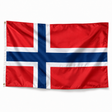 Drapeau de la Norvège réaliste en polyester
