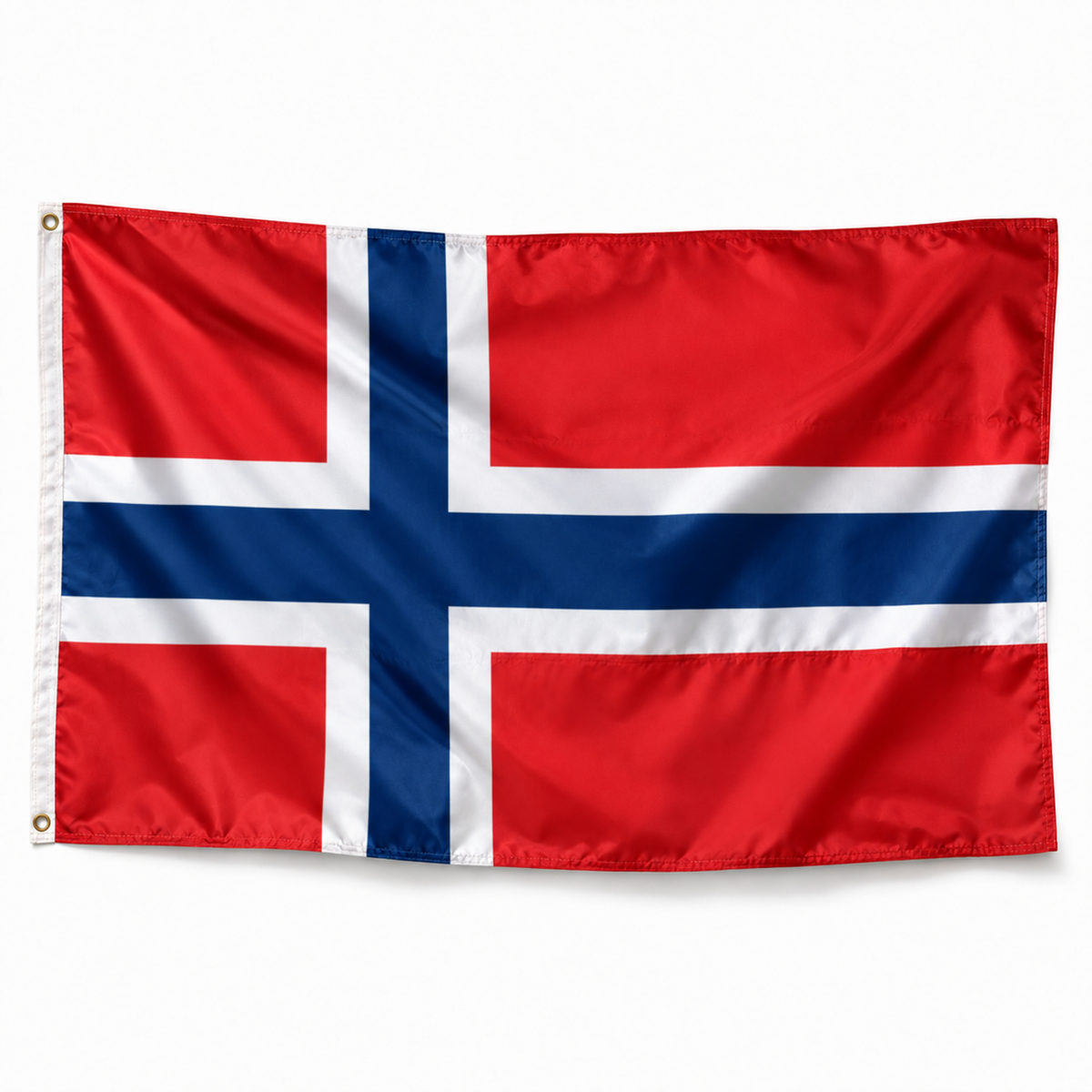 Drapeau de la Norvège réaliste en polyester