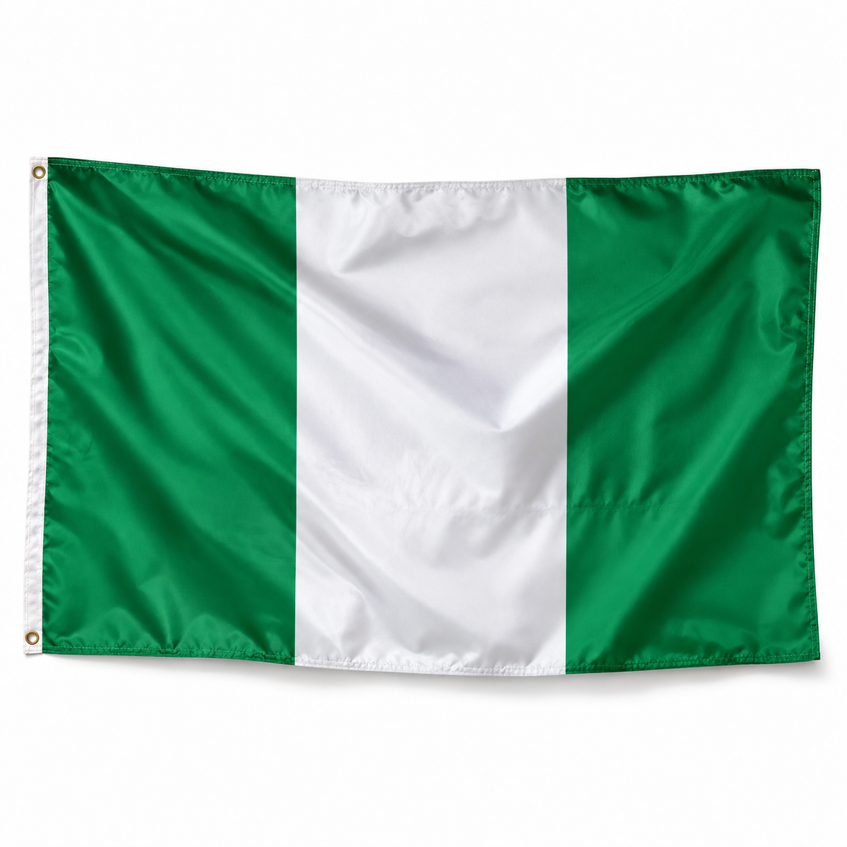 Drapeau du Nigeria réaliste en polyester