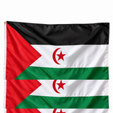 Drapeau arabe sahraouie démocratique réaliste en polyester