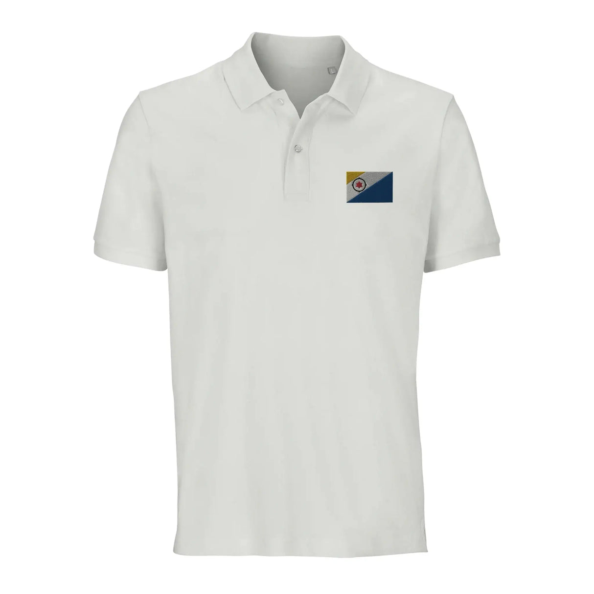 Polo drapeau bonaire coton bio brodé style unisexe