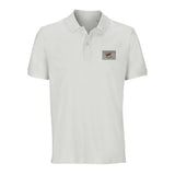 Polo drapeau chypre brodé coton bio unisexe élégant