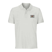 Polo drapeau chypre brodé coton bio unisexe élégant