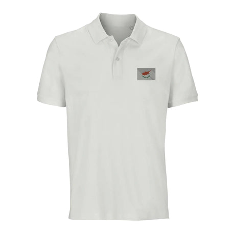 Polo drapeau chypre brodé coton bio unisexe élégant