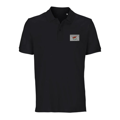 Polo drapeau chypre brodé coton bio unisexe élégant