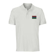 Polo drapeau gambie brodé coton bio unisexe élégant
