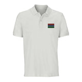 Polo drapeau gambie brodé coton bio unisexe élégant