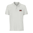 Polo drapeau gibraltar brodé coton bio unisexe élégant