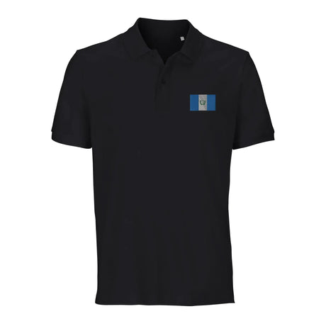 Polo drapeau guatemala coton bio brodé unisexe élégant