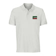 Polo drapeau guinée équatoriale brodé en coton bio