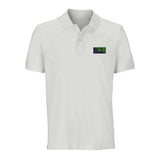 Polo drapeau île christmas coton bio brodé élégant