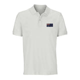Polo drapeau îles heard-et-macdonald coton bio brodé