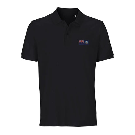 Polo drapeau îles malouines coton bio brodé unisexe