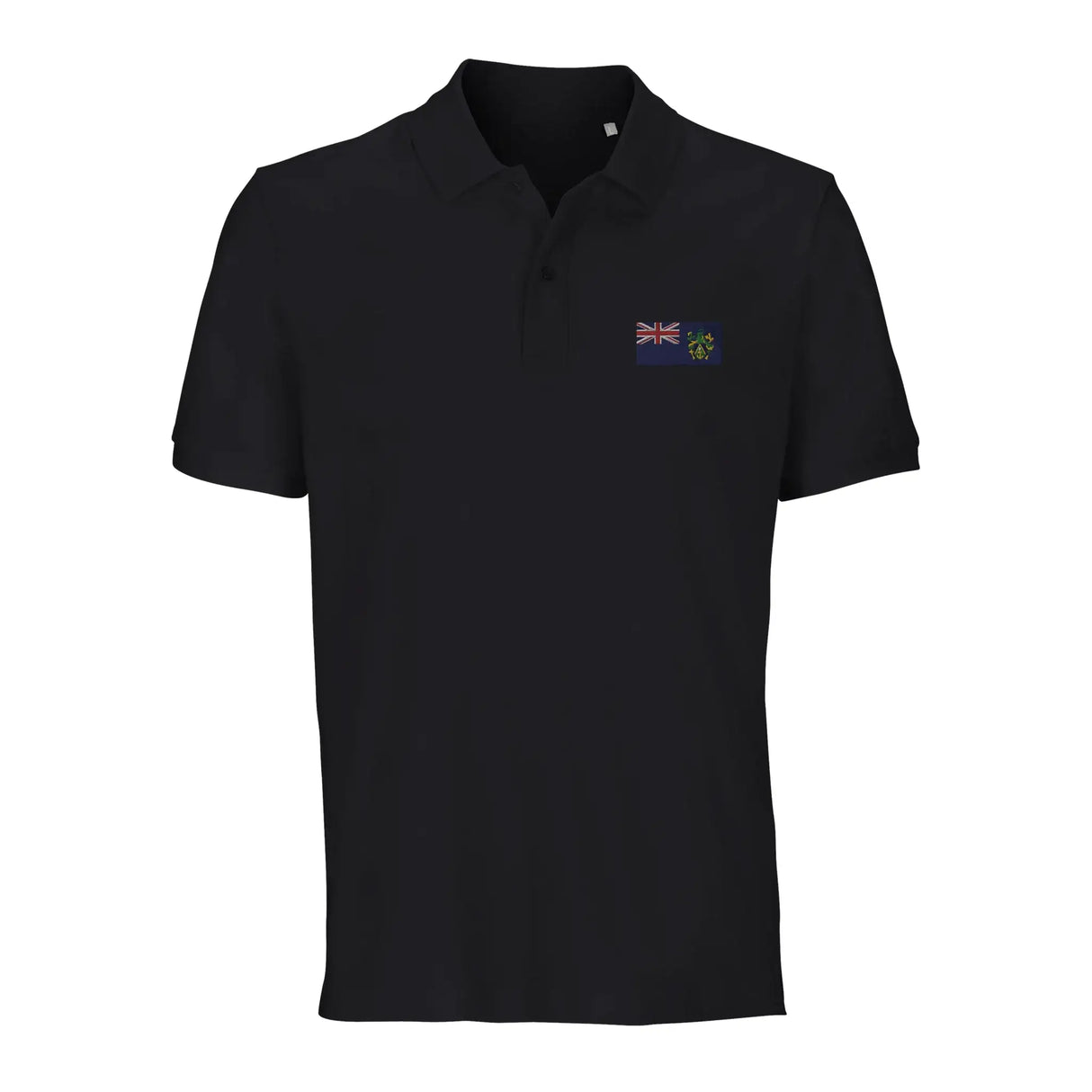 Polo drapeau îles pitcairn coton bio brodé unisexe