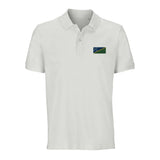 Polo drapeau îles salomon coton bio brodé unisexe