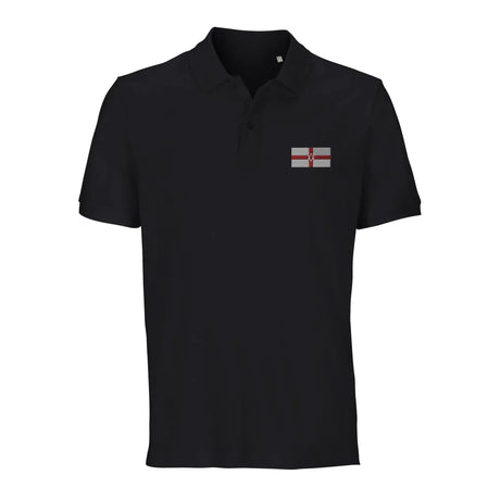 Polo drapeau irlande du nord coton bio brodé unisexe