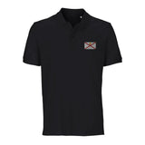 Polo drapeau jersey coton bio brodé style unisexe élégant
