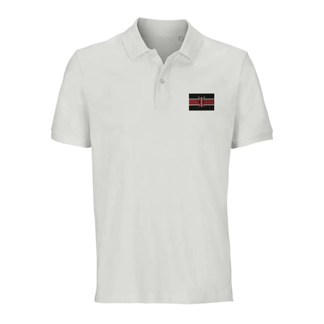 Polo drapeau kenya coton bio brodé unisexe élégant