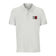 Polo drapeau malte coton bio brodé unisexe élégant