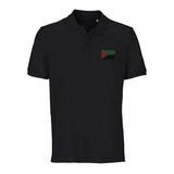 Polo drapeau martinique brodé en coton bio unisexe