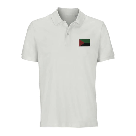 Polo drapeau martinique brodé en coton bio unisexe