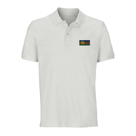 Polo drapeau nouvelle-calédonie coton bio brodé unisexe