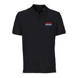 Polo drapeau pays-bas en coton bio brodé unisexe