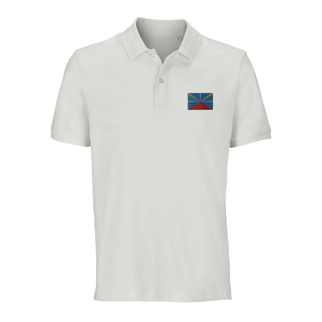 Polo drapeau réunion coton bio brodé style élégant