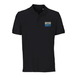 Polo drapeau saint-marin coton bio brodé unisexe élégant