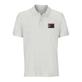 Polo drapeau saint-martin coton bio brodé élégant unisexe