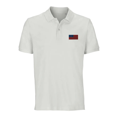 Polo drapeau samoa coton bio brodé style unisexe élégant