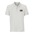 Polo drapeau singapour coton bio brodé unisexe élégant