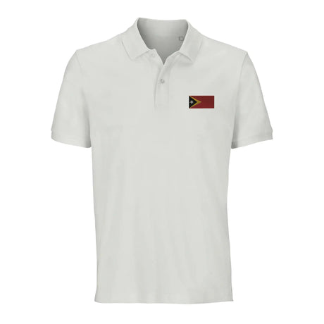 Polo drapeau timor oriental coton bio brodé élégant