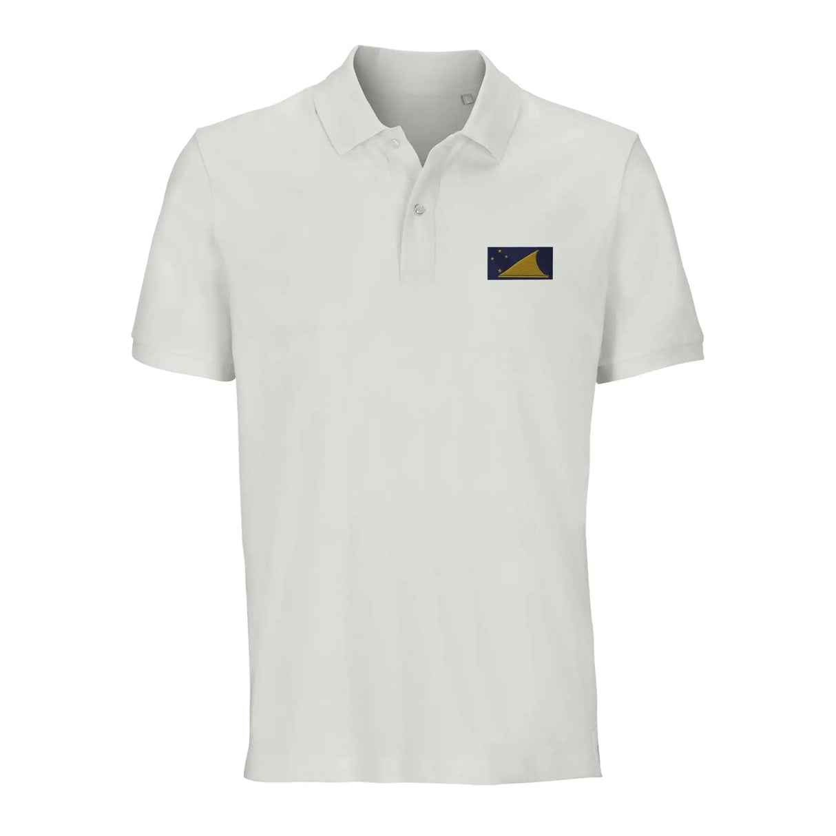Polo drapeau tokelau coton bio brodé unisexe élégant