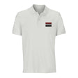 Polo drapeau yémen brodé en coton bio unisexe