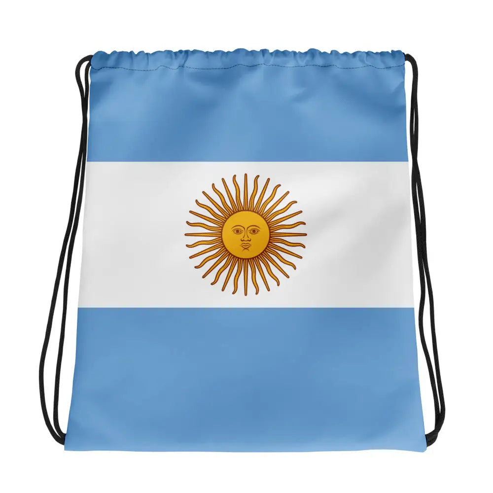 Sac à cordon argentine coton polyester fermeture à cordon