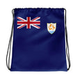 Sac à cordon drapeau anguilla coton polyester léger