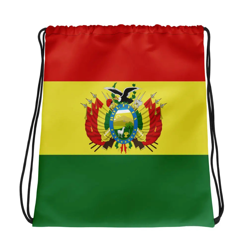 Sac à cordon drapeau bolivie coton polyester polyvalent