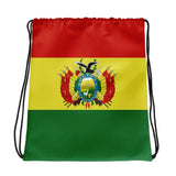 Sac à cordon drapeau bolivie coton polyester polyvalent